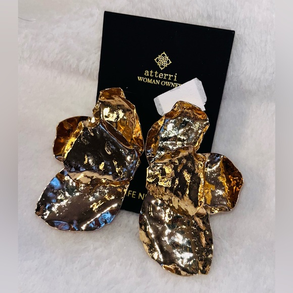Atterri Jewelry - ATTERRI Gold Statement Earrings NEW!